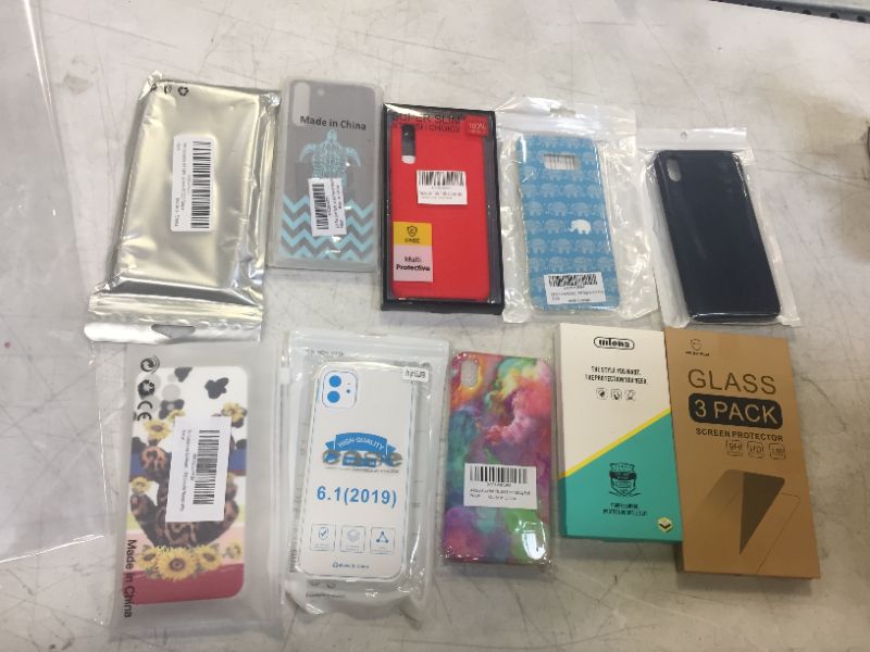 Photo 1 of 10 pack of phone cases and screen protectors variety of phone types and styles