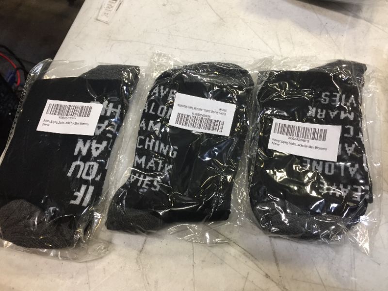 Photo 1 of 3 pack Funny Saying Socks If You Can Read This Novelty Socks Funny Socks Christmas Cotton Socks for Men Womens
