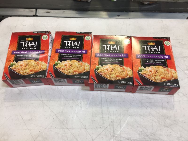 Photo 2 of 4 pack Thai Kitchen Gluten Free Pad Thai Noodle Kit, 9 oz
best by 02/10/2022