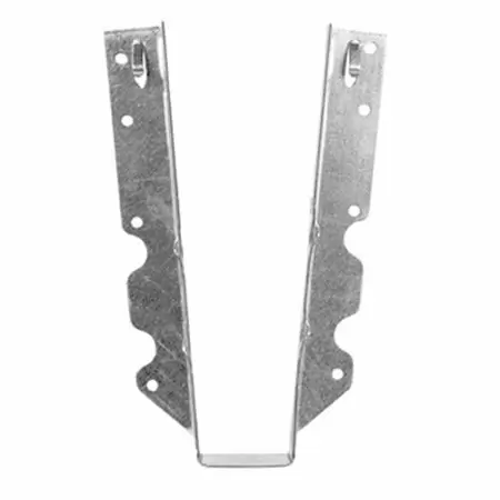 Photo 1 of 6 pack MiTek 2 in. x 10 in. G185 Slant Nail Face Mount Joist Hanger
