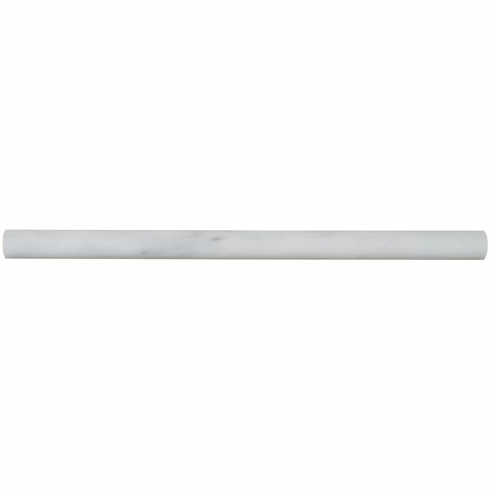 Photo 1 of 2 pack MS INTERNATIONAL Greecian White Pencil Molding 3/4 in. x 12 in. Polished Marble
