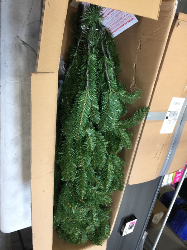 Photo 3 of 7.5ft National Christmas Tree Company Kingswood Fir Artificial Pencil Christmas Tree