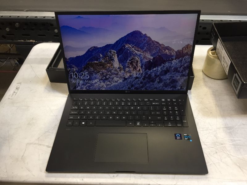 Photo 2 of LG Gram WQXGA (2560x1600) 17.6in Ultra-Lightweight Laptop, Intel evo with 11th gen CORE i7 1165G7 CPU, 16GB RAM, 512GB SSD, Thunderbolt 4, Black, Windows 10 -- LOCKED WITH PASSCODE