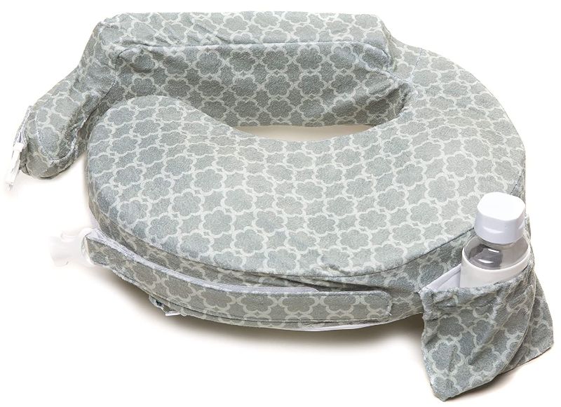 Photo 1 of My Brest Friend Deluxe Nursing Pillow, Flower Key Grey
