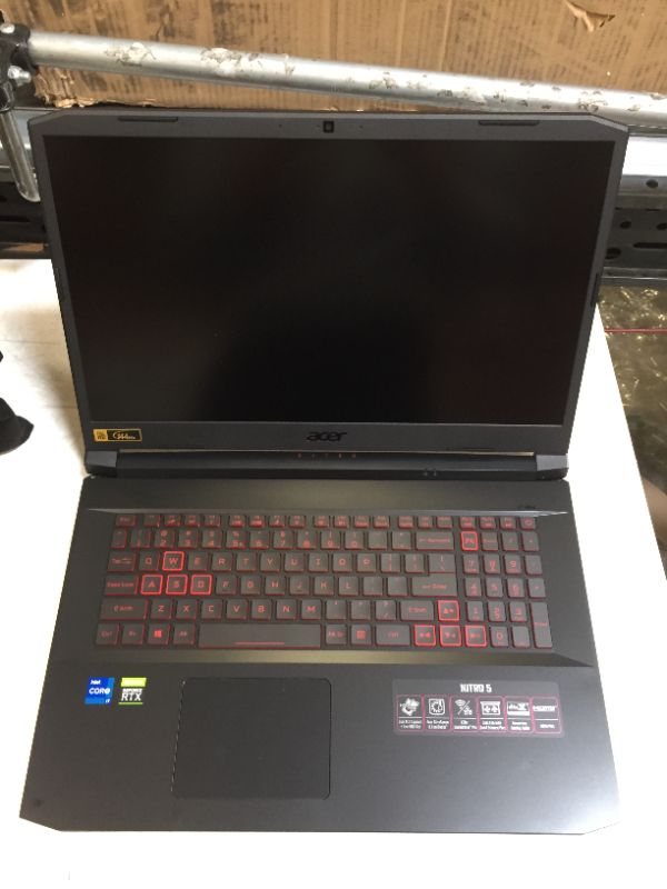 Photo 3 of Acer Nitro 5 AN517-54-79L1 Gaming Laptop | Intel Core i7-11800H | NVIDIA GeForce RTX 3050Ti Laptop GPU | 17.3" FHD 144Hz IPS Display | 16GB DDR4 | 1TB NVMe SSD | Killer Wi-Fi 6 | Backlit KB | Win 11
