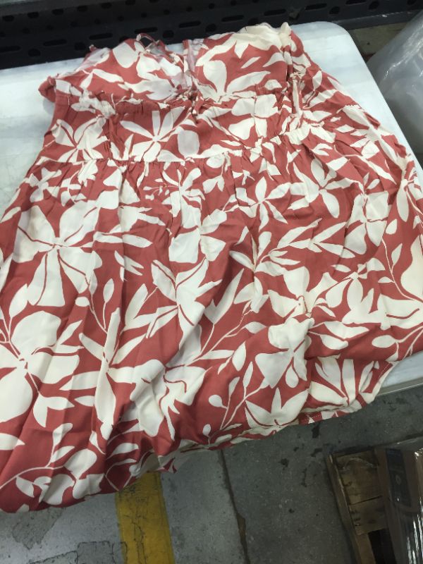 Photo 1 of Allyson Thin Strap Floral A-Shape Dress MEDIUM