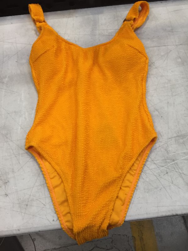 Photo 2 of Chaya Orange Scoop O-Ring One Piece Swimsuit SMALL
