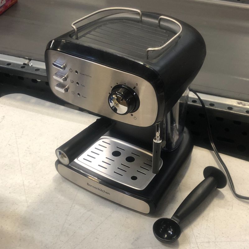Photo 2 of Bonsenkitchen 15 Bar Espresso Coffee Machine With Foaming Wand Coffee Maker CM8008

