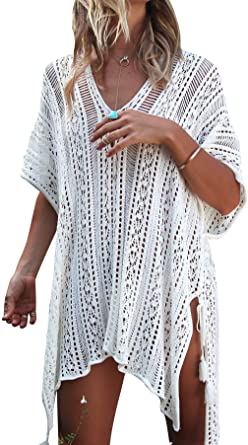 Photo 1 of Jeasona Women’s Bathing Suit Cover Up for Beach Pool Swimwear Crochet Dress
