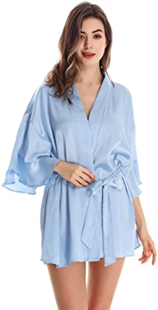 Photo 1 of HOdo Silk Kimono Robes for Women Sexy Bridesmaid Bridal Party Robes
