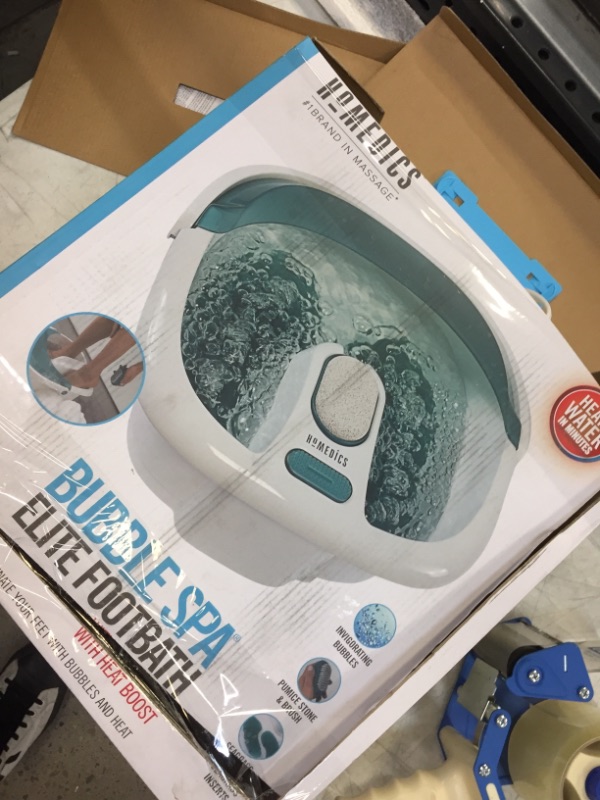 Photo 1 of HoMedics Bubble Spa Elite Footbath with Heat Boost