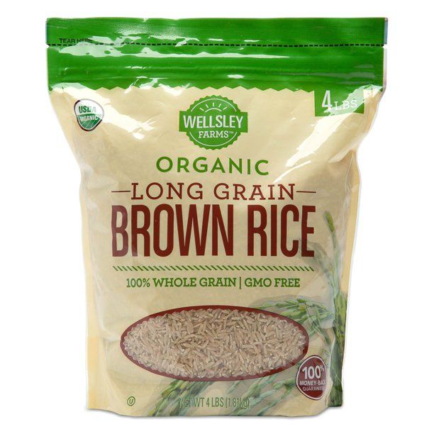 Photo 1 of Wellsley Farms Organic Long-Grain Brown Rice, 4 lbs exp---03-27-2022
