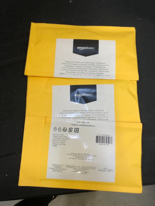 Photo 2 of 3 PACK - Amazon Basics 4" Replacement Stripper and Scraper Blades, 10/dispenser