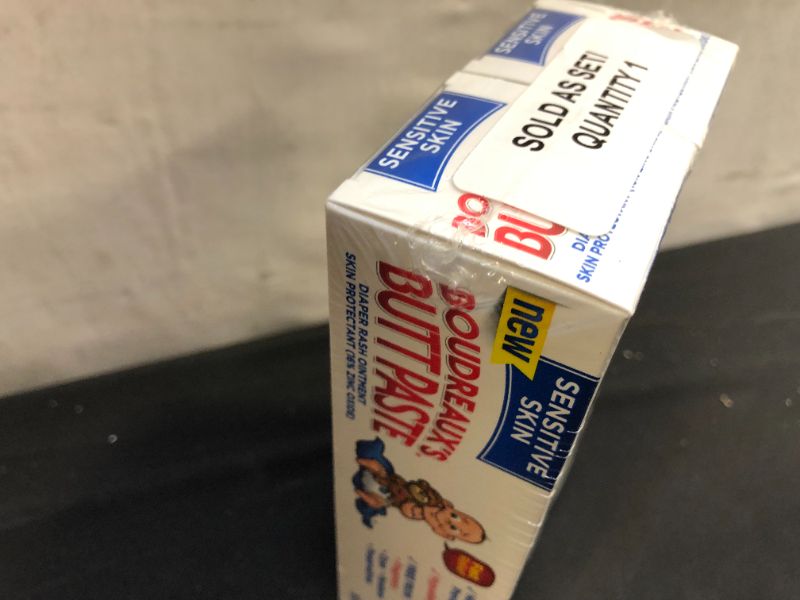 Photo 1 of Boudreaux's Butt Paste Diaper Rash Ointment for Sensitive Skin 4 oz 2 Ct Lot  Exp-02-2022
