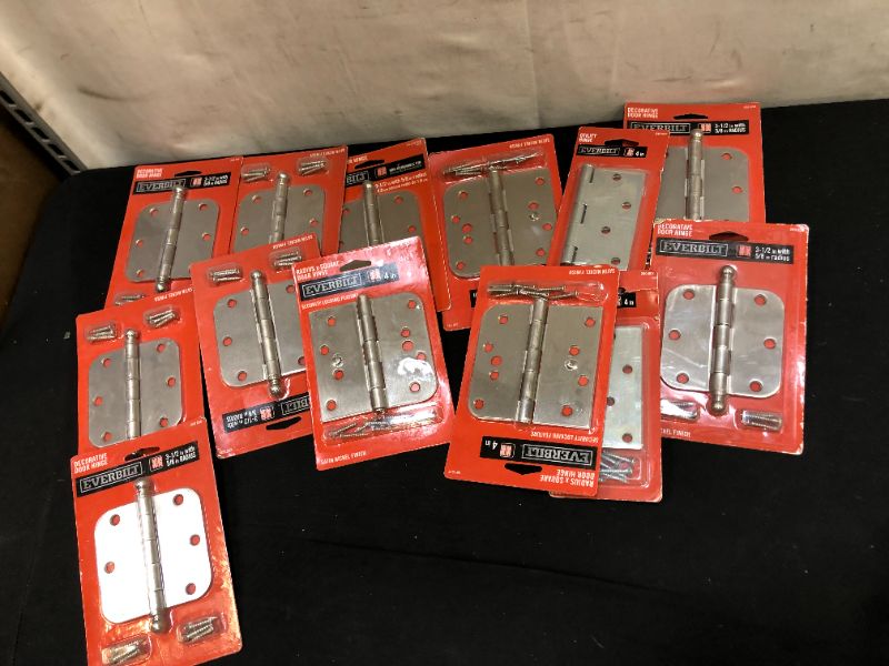 Photo 1 of BUNDLE Everbilt 3-1/2” Adjustable Spring Door Hinge Lot Of 4 Commercial Grade Brass NIP
