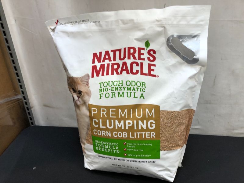Photo 2 of  Nature's Miracle Premium Clumping Corn Cob Litter, 18 lb