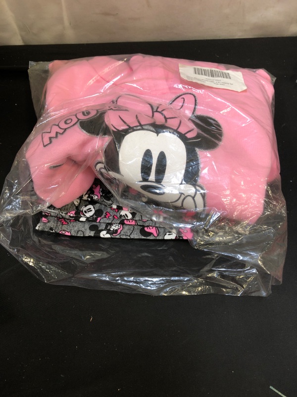 Photo 2 of Disney Minnie Mouse Pullover Fleece Hoodie & Leggings - size 6-6X



