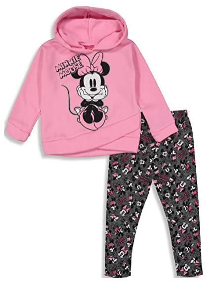 Photo 1 of Disney Minnie Mouse Pullover Fleece Hoodie & Leggings - size 6-6X



