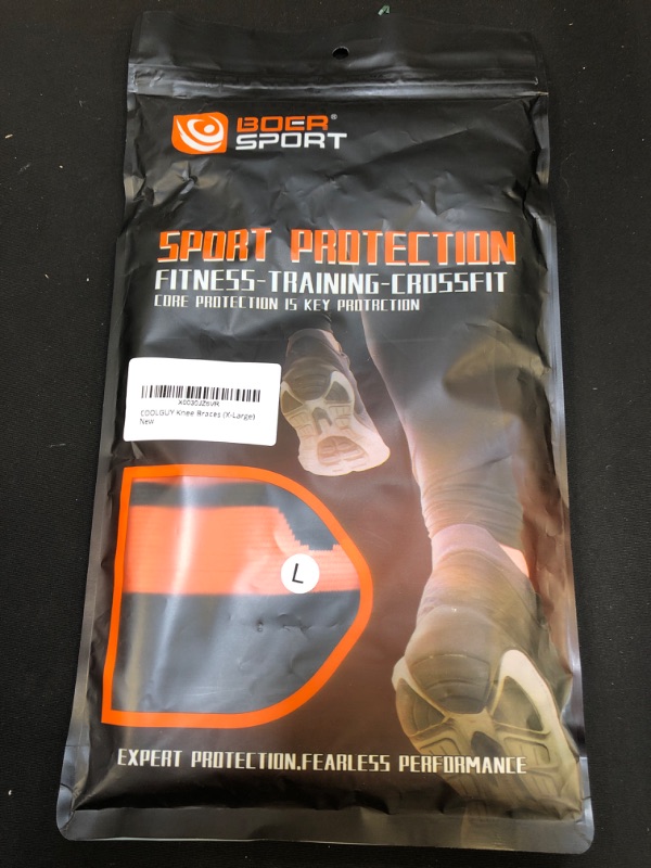 Photo 1 of COOLGUY Knee Brace, Arthritis Pain Relief Knee Support Sleeve for Men & Women Running, Weightlifting, Workout, Sports, Gym, Meniscus Tear, Basketball, Fit for 18.1''- 21.1" (X Large)
