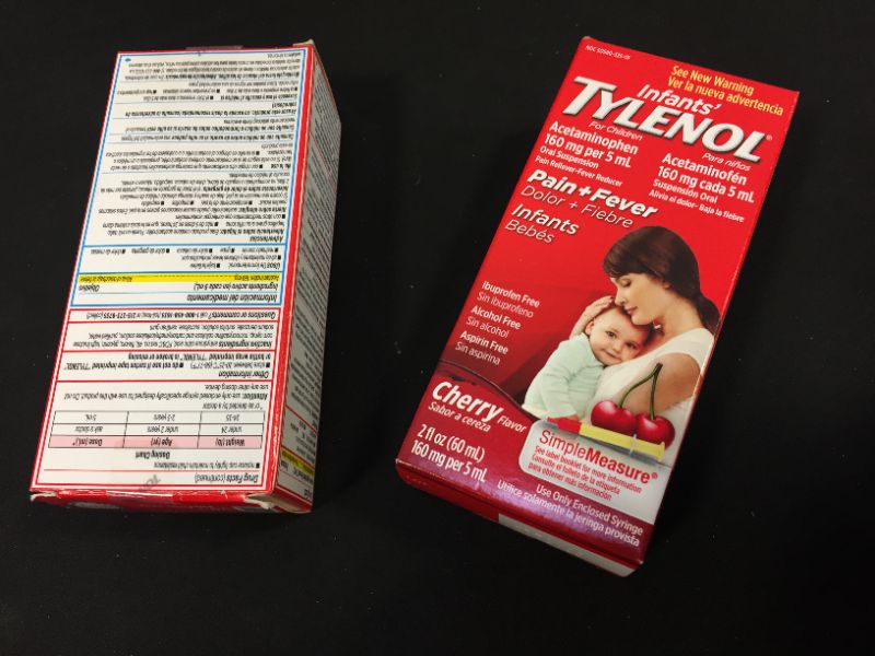 Photo 3 of Infants' Tylenol Acetaminophen Liquid Medicine, Cherry, 2 fl. oz
exp---03-2022