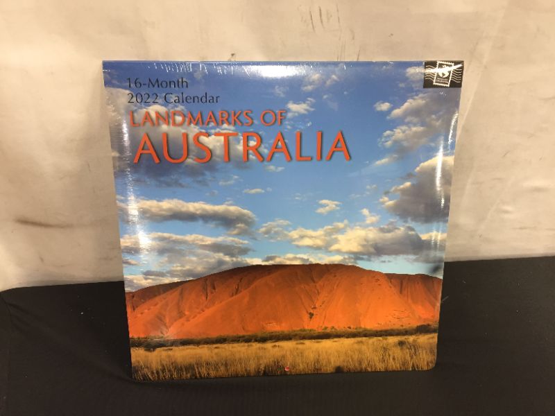 Photo 2 of 2022 Square Wall Calendar - Landmarks of Australia, 12 x 12 Inch Monthly View, 16-Month, Passport Collection Theme, Includes 180 Reminder Stickers
