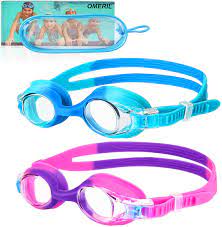 Photo 1 of OMERIL Kids Swim Goggles, 2 Pack Swimming Goggles No Leaking Anti Fog
