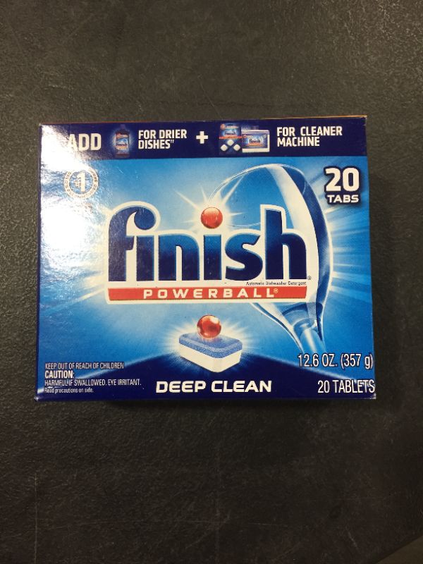 Photo 2 of 1Pack Finish All in 1 Powerball, 20ct, Fresh , Dishwasher Detergent Tablets