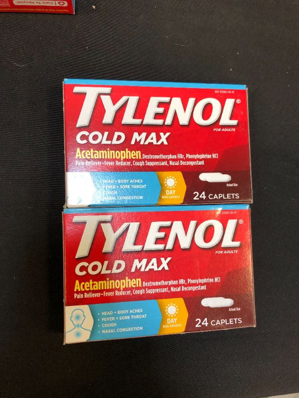 Photo 2 of 2 pack - Tylenol Cold Multi-Symptom Relief Caplets, 24 Count