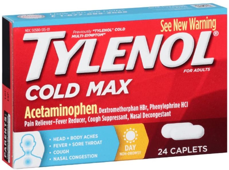 Photo 1 of 2 pack - Tylenol Cold Multi-Symptom Relief Caplets, 24 Count