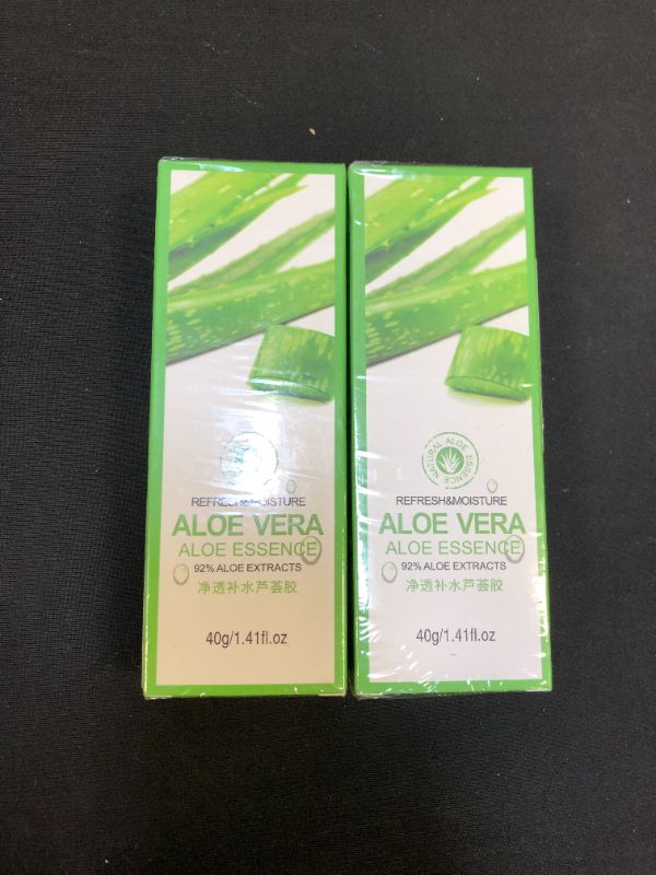 Photo 2 of 2 PACK -  Aloe Vera Gel Hydrating, Skymore Natural Facial Aloe Mask,Soothing & Moisture Aloe Vera Foam Cleanser for Sunburn, Dry Skin,Various Parts of the Body- 40 g (1.41 fl.oz)