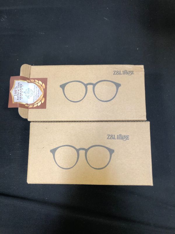 Photo 2 of 2 PACK - Z&L HOUSE Blue Light Blocking Glasses, 3 Pack Lightweight Reading Retro Round Eyeglasses