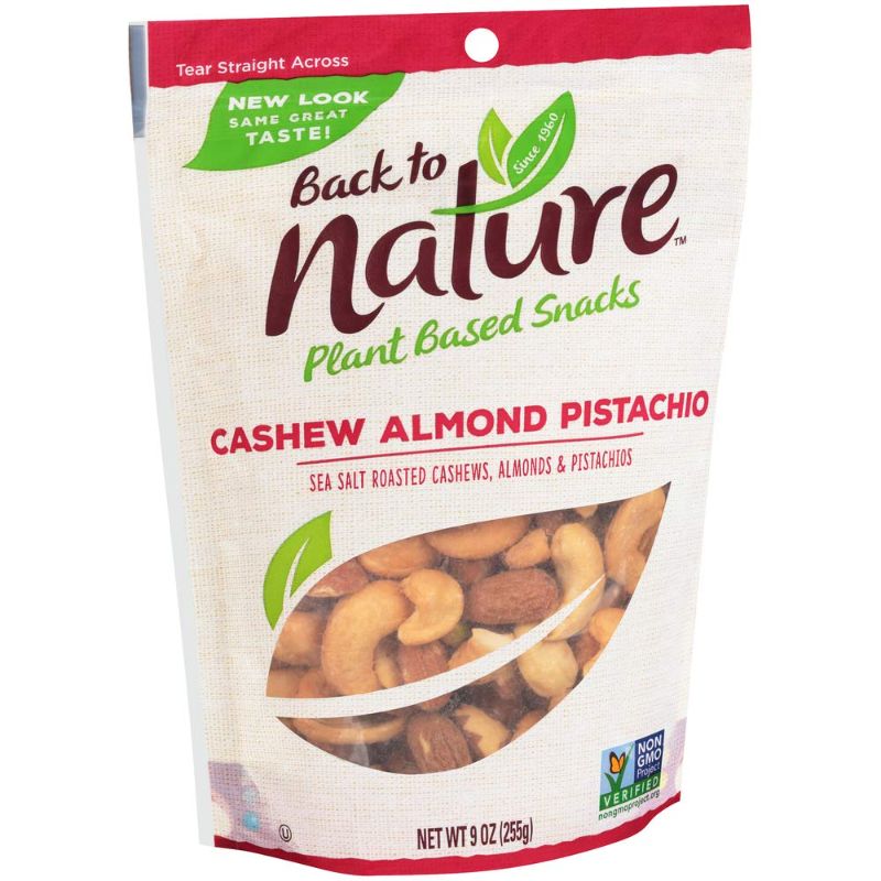 Photo 1 of 2 PACK - Back to Nature Non-GMO Cashew Almond Pistachio Blend Trail Mix
FOOD EXP JAN 2022