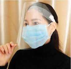 Photo 1 of 5 pack face shields clear with elastic band ( 2 in each pack ) 