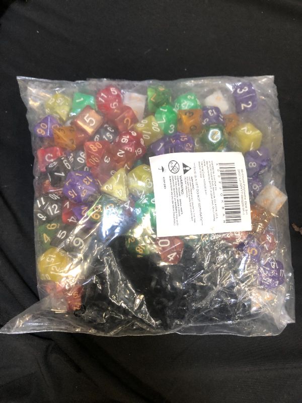 Photo 2 of 96 pcs polyhedral dice set 