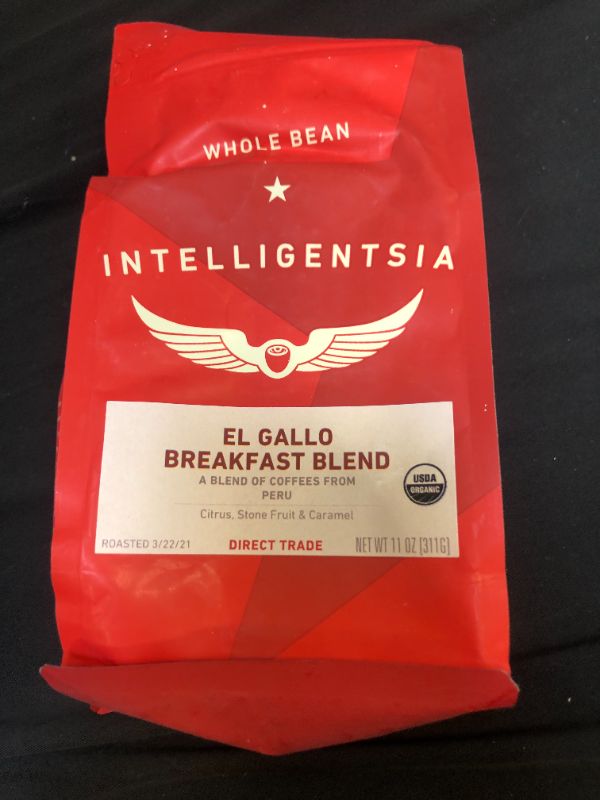 Photo 2 of Intelligentsia Organic El Gallo Breakfast Blend Coffee 12 oz. Bag exp- June 20/2021