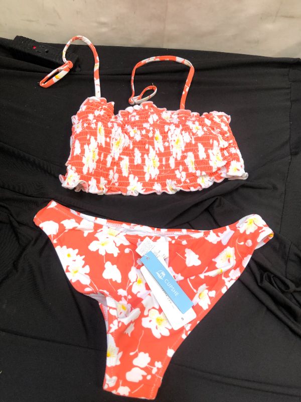 Photo 2 of Floral Smocked Bandeau Bikini size small 