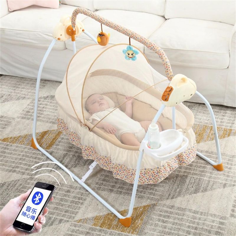 Photo 1 of (Brand new Open box)Electric Baby Rocking Chair Smart Shaking Bed Music Swing Cradle


