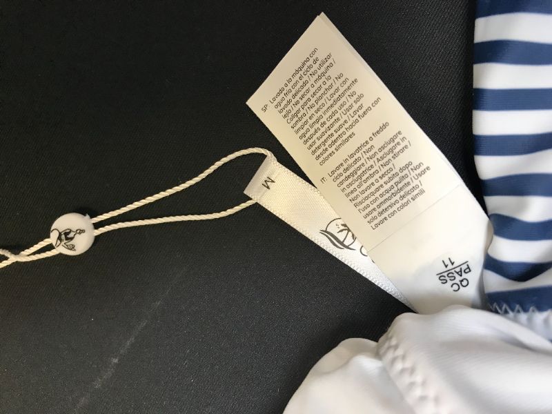 Photo 1 of Blue And White Stripe Halter One Piece Swimsuit  Size M 
