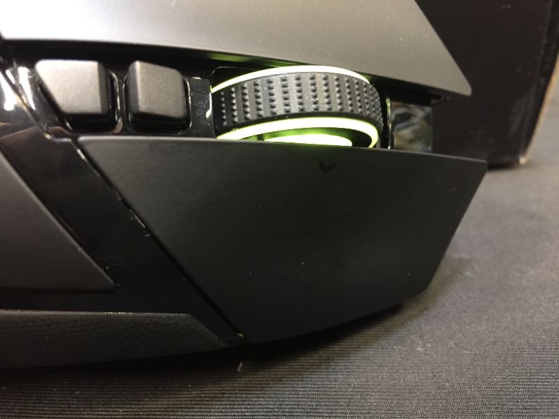 Photo 4 of (Open Box)Razer Basilisk Ultimate Hyperspeed Wireless Gaming Mouse: Fastest Gaming Mouse Switch, 20K DPI Optical Sensor, Chroma RGB Lighting, 11 Programmable Buttons, 100 Hr Battery, Classic Black
