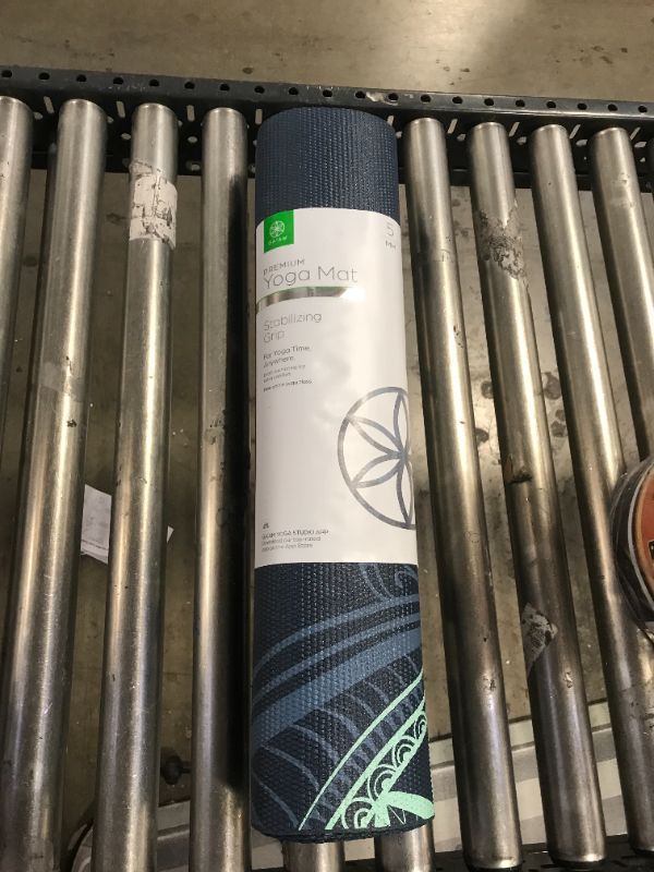 Photo 2 of  Printed Yoga Mat Cool Mint Point by Gaiam (5mm)