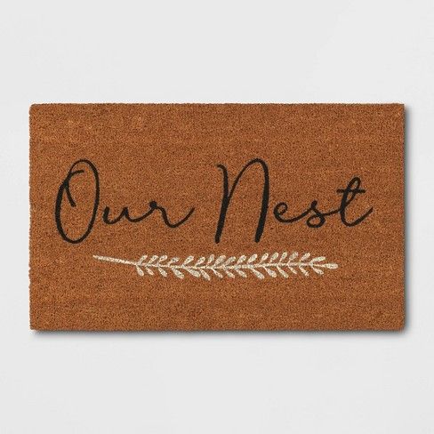 Photo 1 of 1'6"x2'6" Our Nest Doormat Natural - Threshold™
