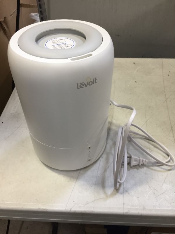Photo 2 of LEVOIT Humidifiers for Baby Bedroom, Top Fill Cool Mist for Kids Nursery, Plants with Essential Oil, Built-in Smart Sensor Provides Consistent Humidity, Ultra Quiet Operation 1.8L, White
