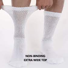 Photo 1 of ATHLEMO 6 PACK NON-BINDING DIABETIC LOOSE FIT SOCKS MEDICAL CIRCULATORY CREW SOCKS. Size 10-13
