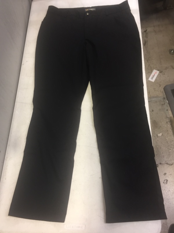 Photo 1 of Generic Black  Straight Leg Mid Rise Pants. 14 Medium