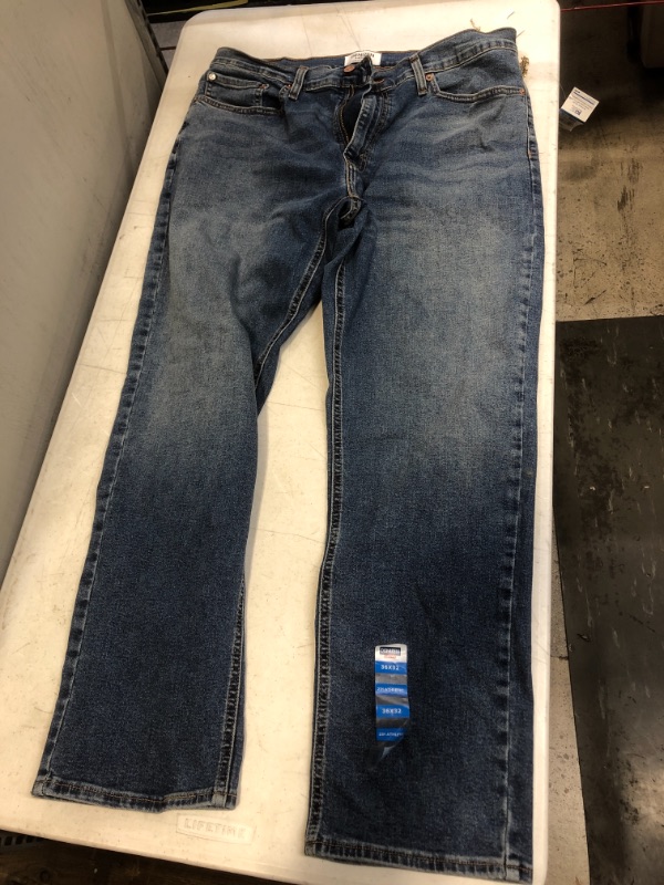 Photo 1 of DENIZEN from Levi's Men's 231 Athletic Fit Taper Jeans - Denim Blue 36x32