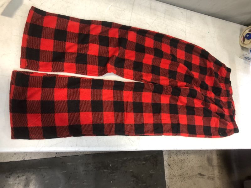 Photo 1 of Kids' Holiday Buffalo Check Fleece Matching Family Pajama Pants size 10 - Wondershop Red