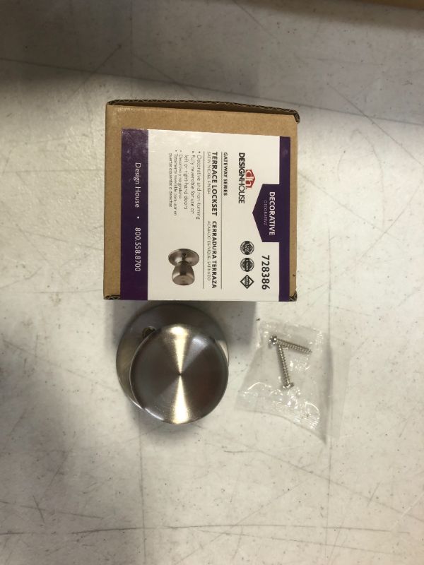 Photo 2 of 6 pack of Design House Terrace Satin Nickel Dummy Door Knob