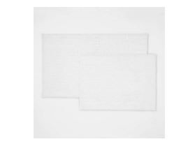 Photo 1 of 2pk Quick Dry Bath Rug Set White - Threshold	--20in x 34in