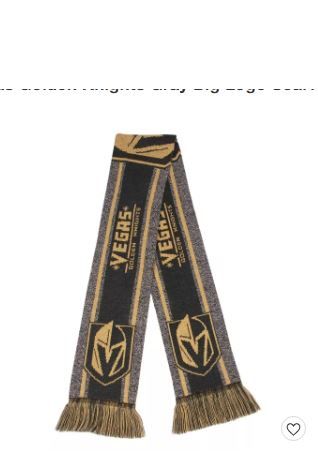 Photo 1 of NHL Vegas Golden Knights Gray Big Logo Scarf
