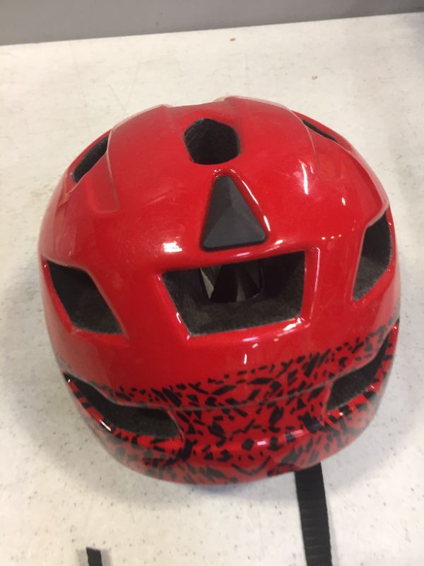 Photo 2 of childrens helmet -- color red 